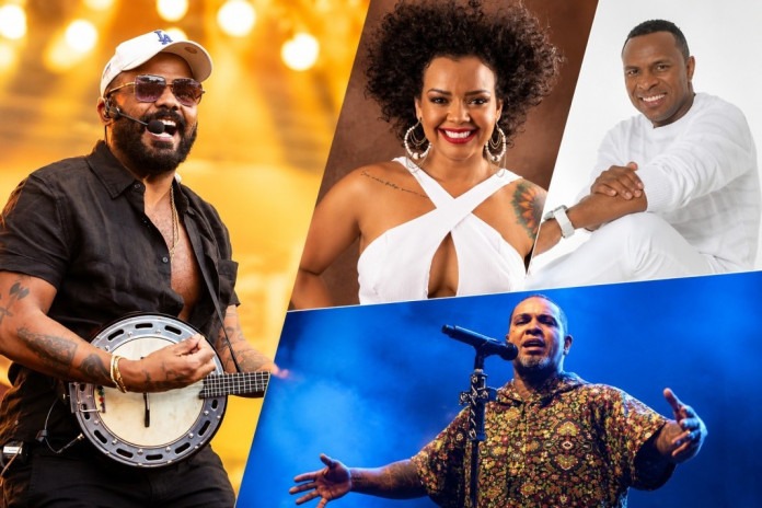 Arlindinho, Rodriguinho e Liomar fazem show no Centro do Rio