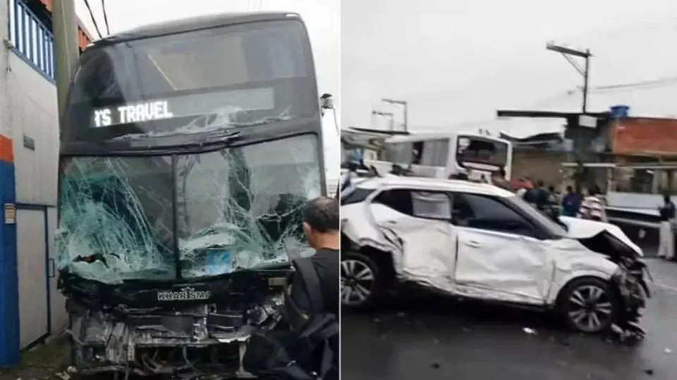 Infarto de motorista causa engavetamento na Dutra em São João de Meriti