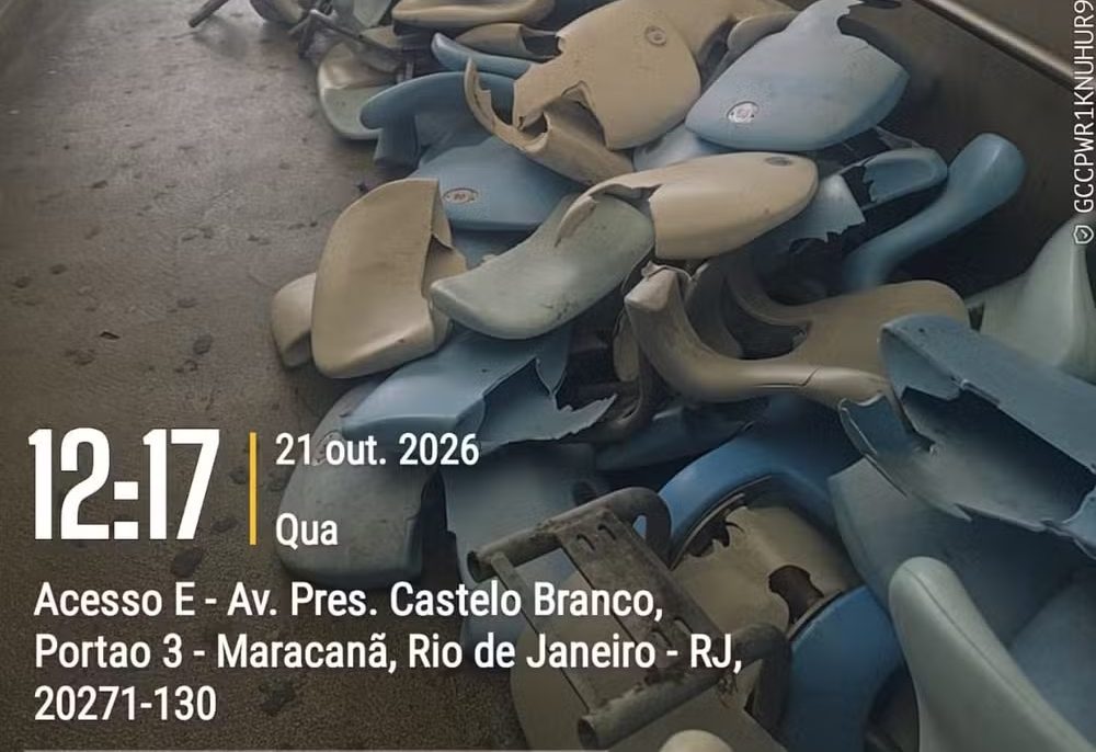 Maracanã tem 489 cadeiras quebradas após jogo entre Vasco e Boca