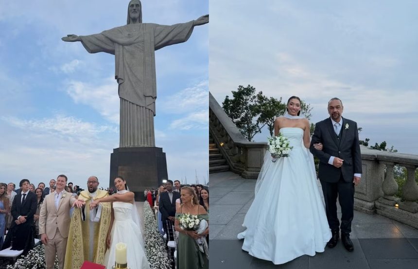 Verônica Costa: filha se casa no Cristo Redentor e vai ao presídio